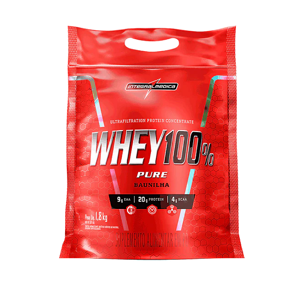 WHEY 100% PURE REFIL 1.8 KG - INTEGRALMÉDICA