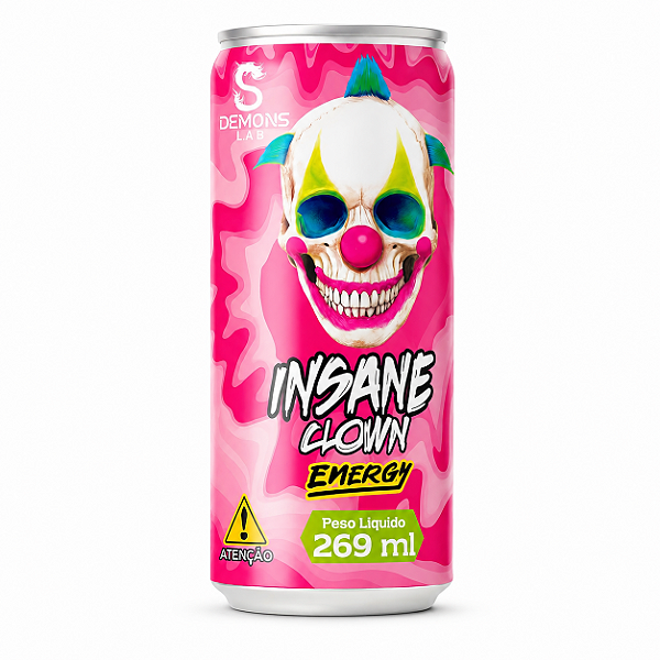 PRÉ TREINO INSANE CLOWN ENERGY LATA 269ML - DEMONS LAB