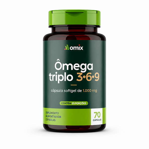 TRIPLO ÔMEGA 3-6-9 FRASCO COM 70 CAPS - OMIX HEALTH