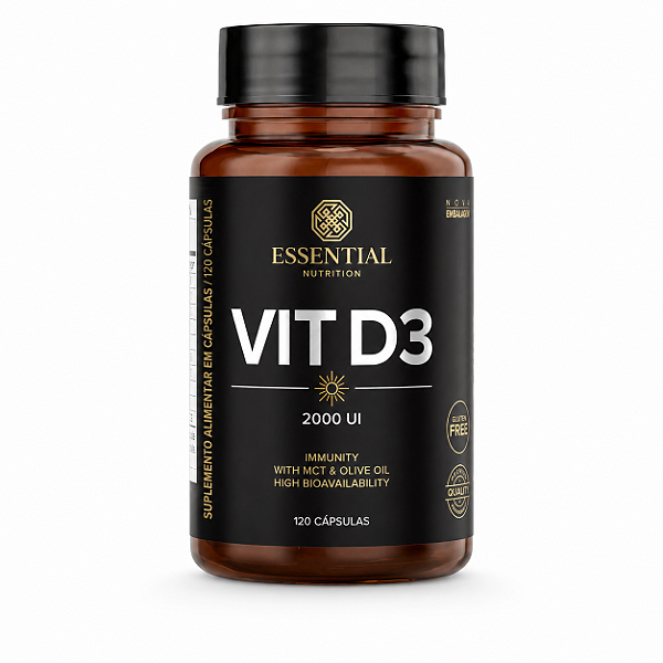 VIT D3 2000 UI 120 CAPS - ESSENTIAL NUTRITION