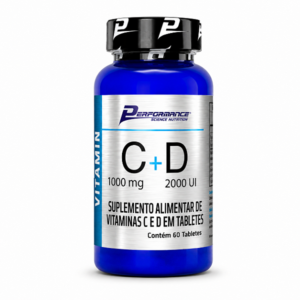 VITAMINA C+D 2000UI 60 TABS - PERFORMANCE NUTRITION