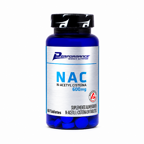 NAC N-ACETYL CISTEINA 600MG 60 TABS - PERFORMANCE NUTRITION