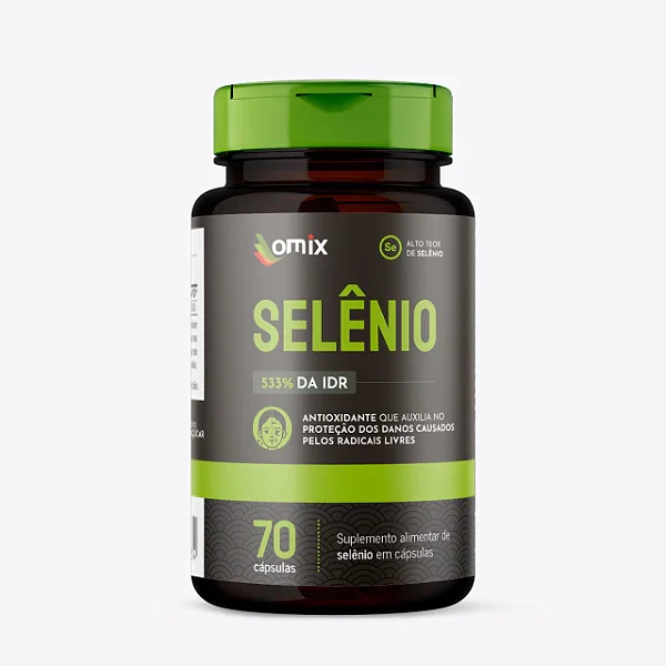 SELÊNIO FRASCO 70 CAPSULAS - OMIX HEALTH