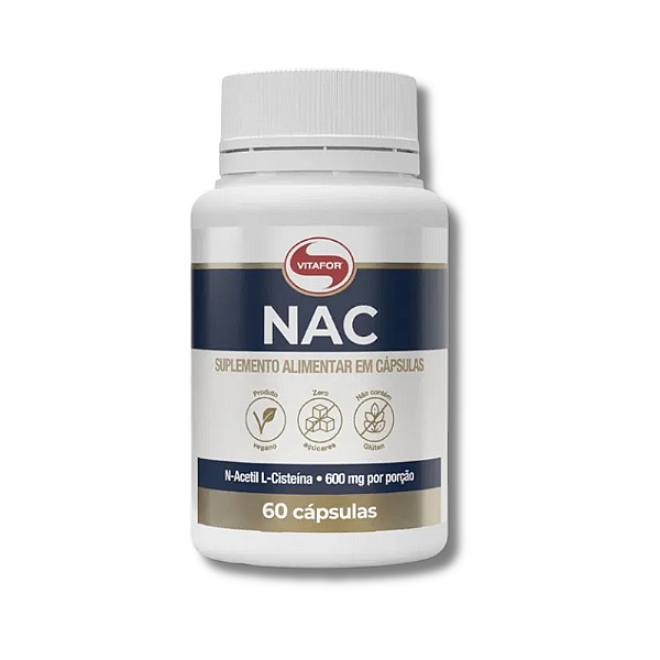 NAC 600MG POTE 60 CÁPSULAS - VITAFOR