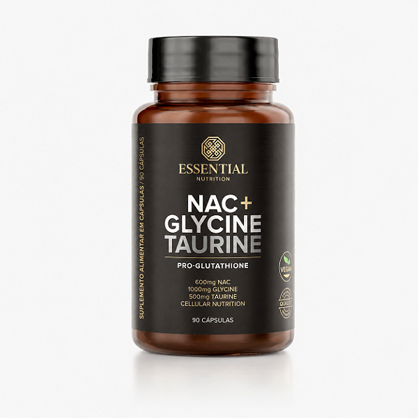 NAC + GLYCINE + TAURINE 90 CÁPSULAS - ESSENTIAL NUTRITION