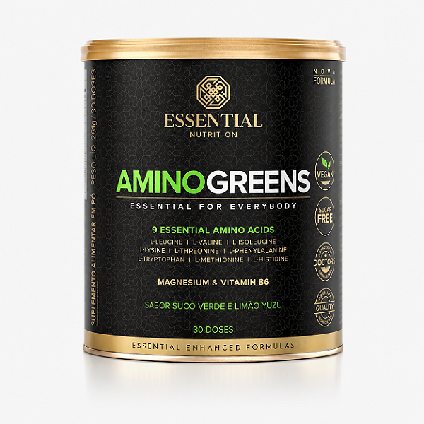 AMINO GREENS LIMÃO YUZU 261G - ESSENTIAL NUTRITION