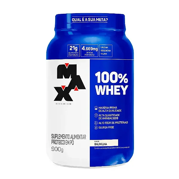 100% WHEY POTE 900G - MAX TITANIUM