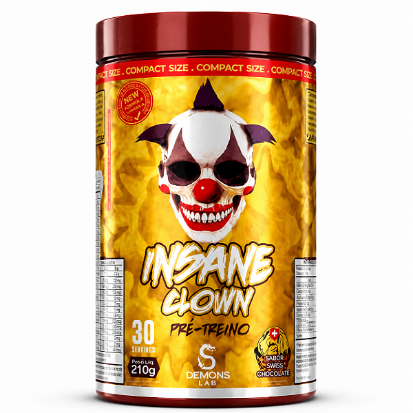 INSANE CLOWN PRE WORKOUT 210G DEMONS LAB - SWISS CHOCOLATE