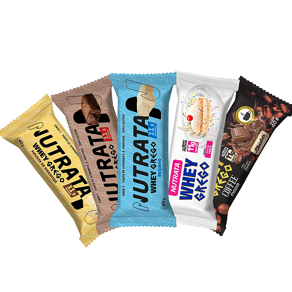BARRA WHEY GREGO 40G - NUTRATA