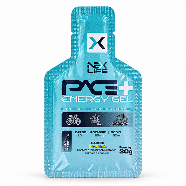 PACE+ ENERGY GEL SEM CAFEÍNA 30G - NEX LIFE