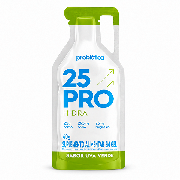 25 PRO HIDRA GEL DE CARBOIDRATO COM ELETRÓLITOS 40G - PROBIÓTICA