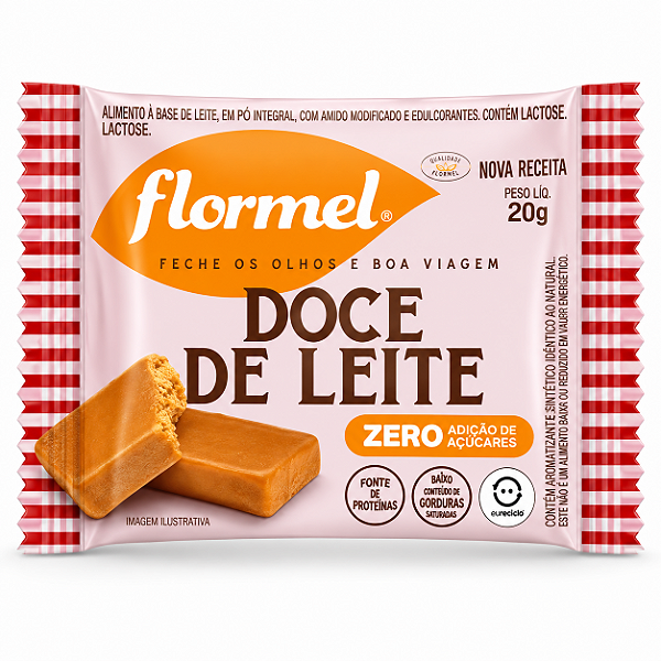 DOCE DE LEITE ZERO 20G - FLORMEL