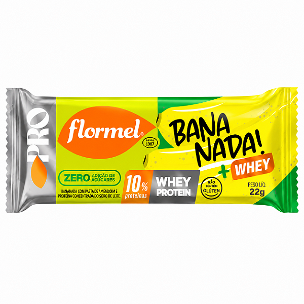 BANANADA COM PROTEÍNA ZERO 22G - FLORMEL