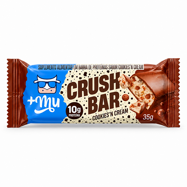 CRUSH BAR 2.0 COOKIES & CREAM 35G - MAIS MU