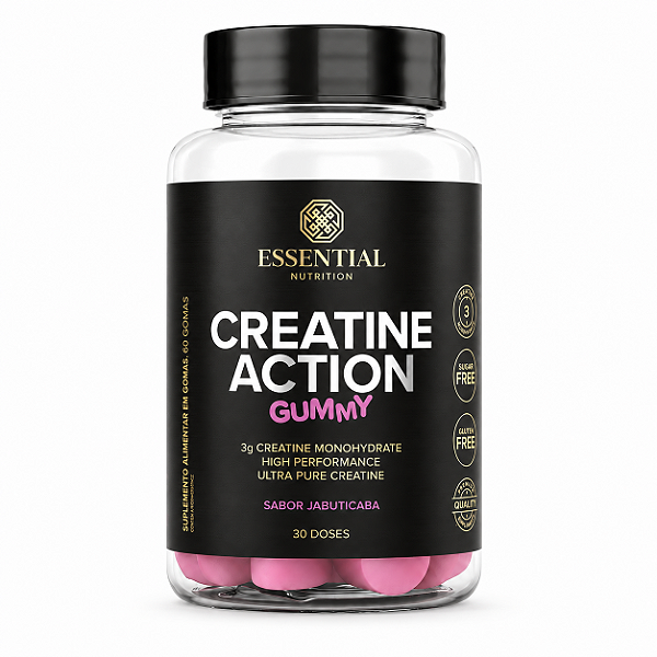 CREATINE ACTION GUMMY 240G 30UN – ESSENTIAL NUTRITION