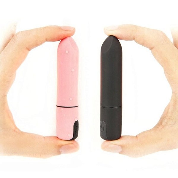 Bullet Preto Aveludado - Recarregável - 10 Modos de Vibração | MBA1421