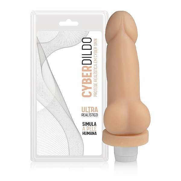 R1 |  Prótese em Cyber Skin Com Excroto 16X4cm -  CYB046