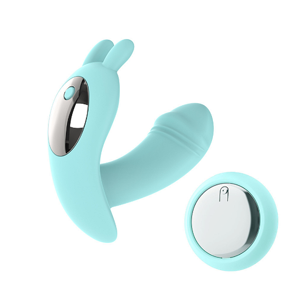 Coelho | Vibrador de calcinha aveludado com controle remoto
