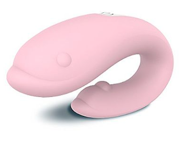 GOLFINHO - Vibrador de Casal Golfinho Recarregável Cor : Rosa | 5789