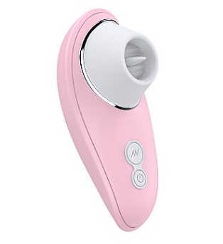 AFRODITE - Vibrador de Pulsação Com 12 modos de estimulação com Língua Cor : Rosa