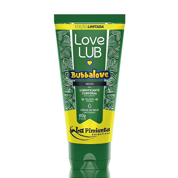 BUBBALOVE | Lubrificante à base d'água - Sabor: Menta 60G