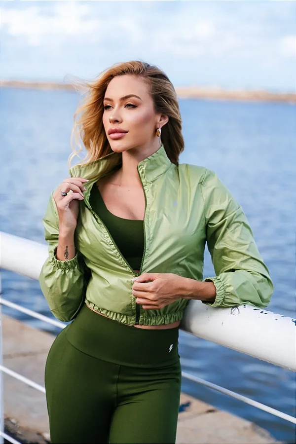 Jaqueta Corta Vento: Pistache