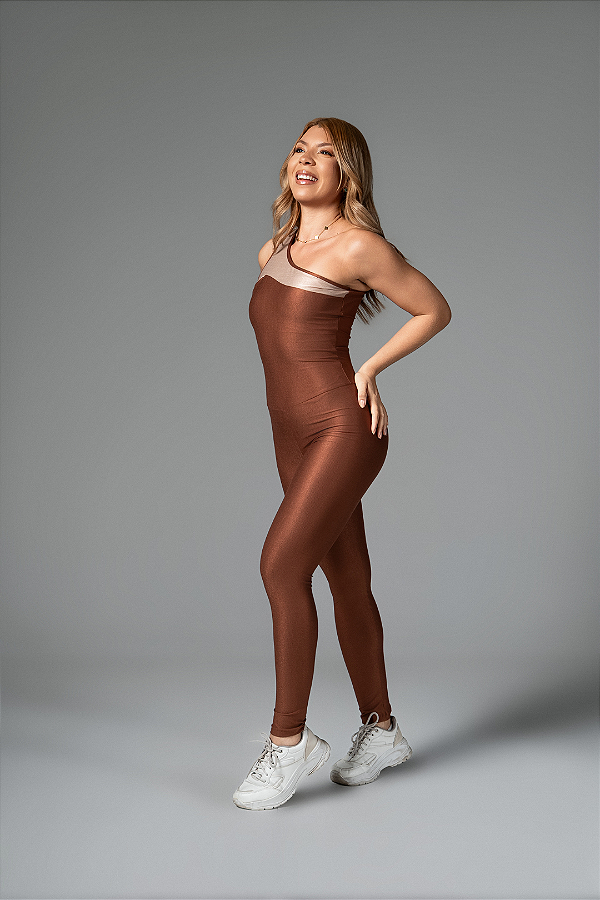 Macacão Poliana Ferrugem e Areia