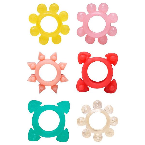 Kit com 6 Anéis Penianos PB Eróticos