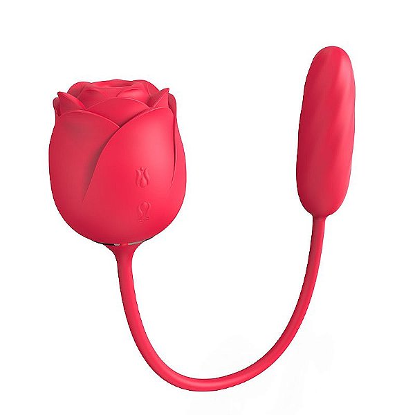 Rosa Immortal 9 Vibrador de Ponto G e Clitóris