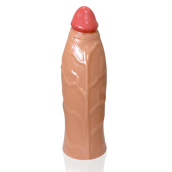 Prótese Peniana Zeus c/ Ventosa 31 x 10cm Bege