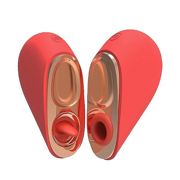 Vibrador de Ponto G e Clitóris com Vai e Vem | Coração