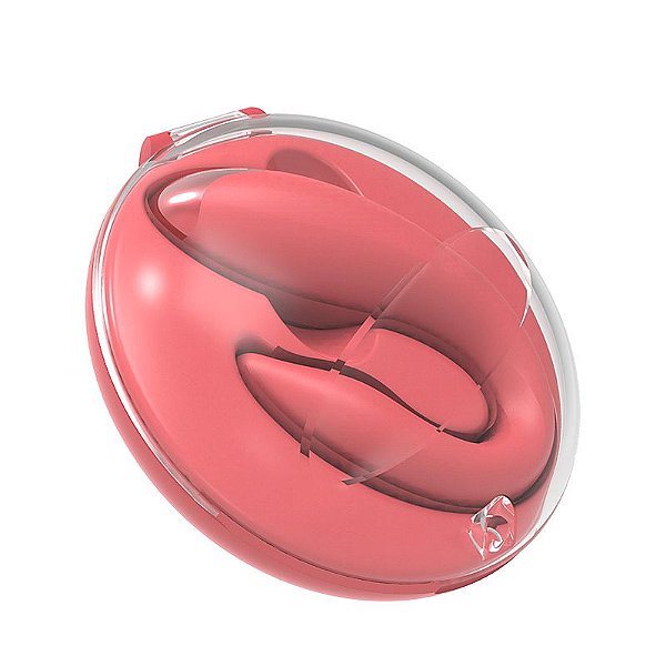 Vibrador de Casal Case de Acrílico Recarregável / Controle Remoto