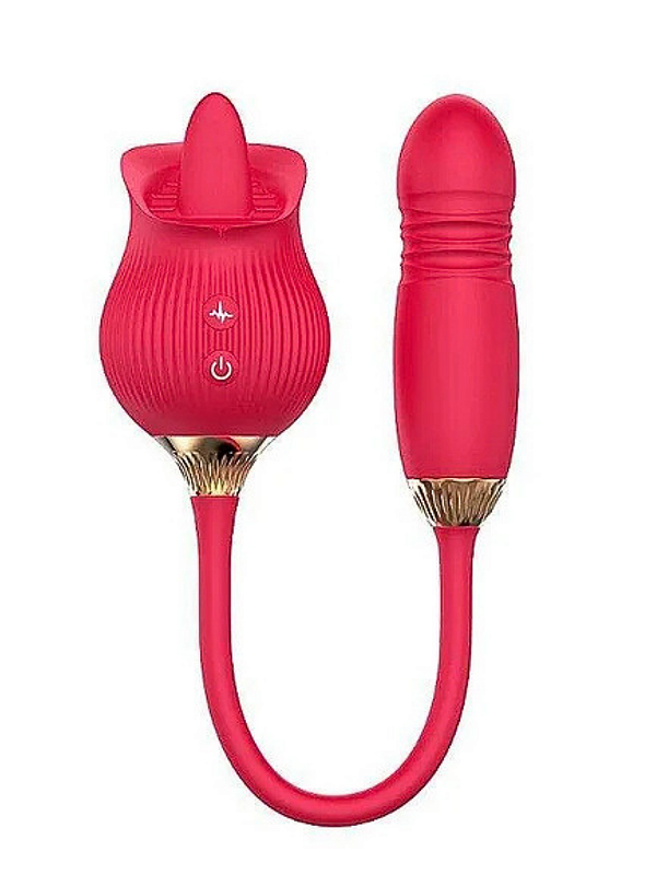 Rosa Estimuladora de Clitóris e ponto G |Tongue 2