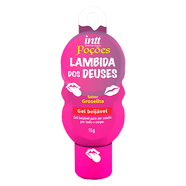 Gel Beijável Lambida dos Deuses Groselha