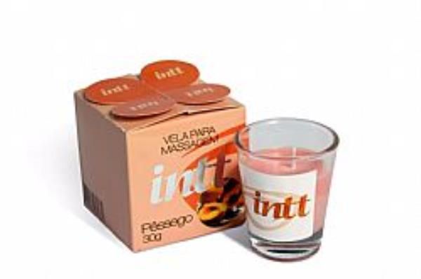 INTT - Vela Para Massagem Beijável | Sabor: Pêssego