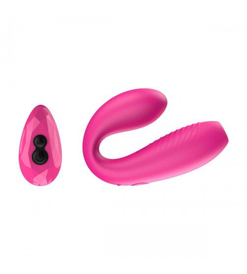 HIGH WATER - Vibrador para Casal com Controle Remoto - Cor: Rosa - Recarregável