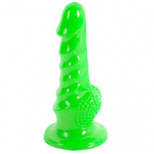 BOB - Protese Realistica Ondulada Com Escroto - Coleção Aliens Lovetoys - Cor: Verde |  HE0100-P