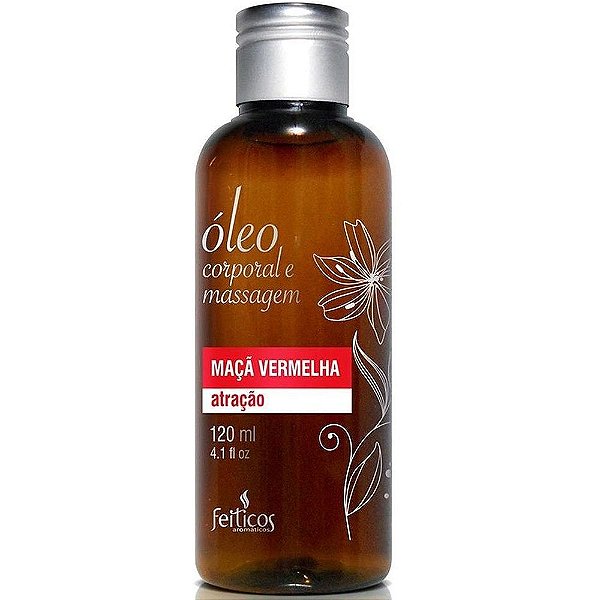 FEÍTIÇOS -  Óleo Corporal e Massagem - Maçã Vermelha Atração 120ml