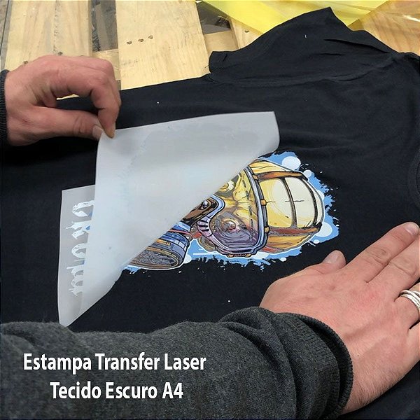 Estampa Transfer Laser (Tecido Escuro) Tam. A4 - Frank Arts Grafite