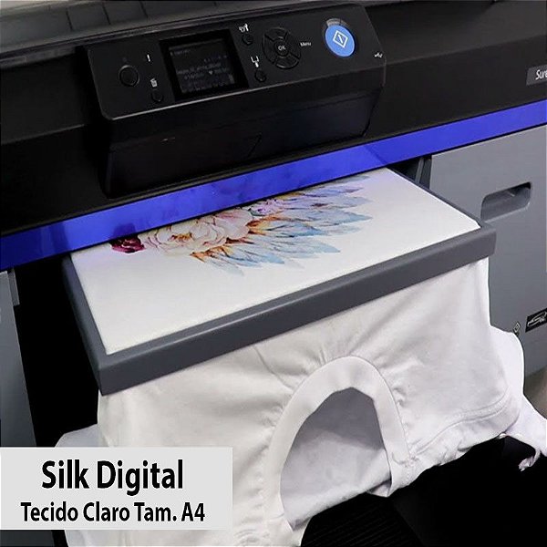 Estampa Silk Digital Tecido Claro A4
