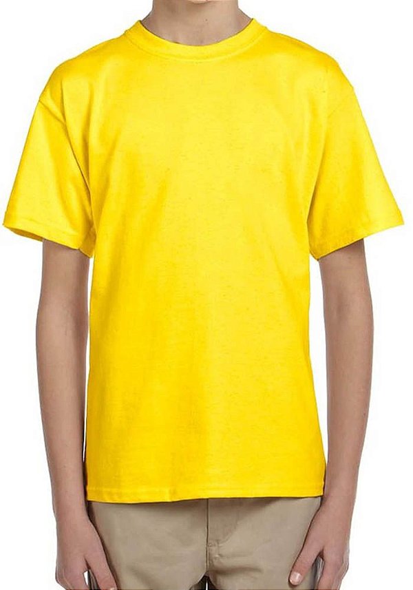 Camiseta Infantil Amarela