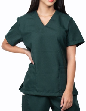 Camisa Cirúrgica Fem. Verde Militar