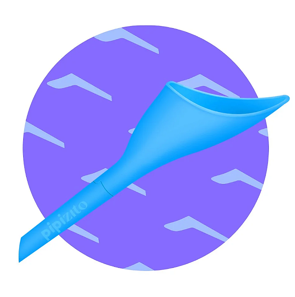 Pipizito Funil Urinario Reutilizavel - Azul Celeste