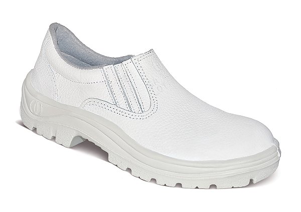 Sapato Profissional Branco em Vaqueta