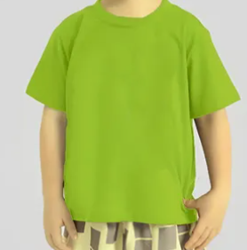 Camiseta Infantil Verde Abacate