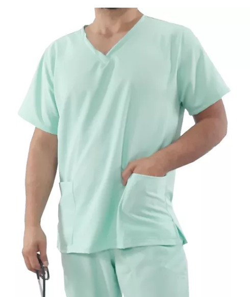 Camisa Cirúrgica Unissex Verde Claro