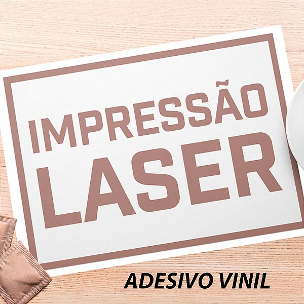 Impressão Laser Adesivo Vinil Transparente