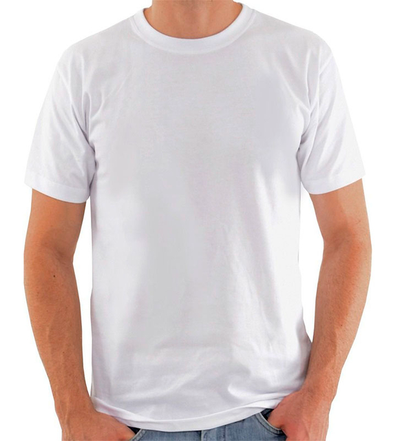Camiseta Cardada Branca Algodão
