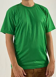 Camiseta Poliester Verde Bandeira