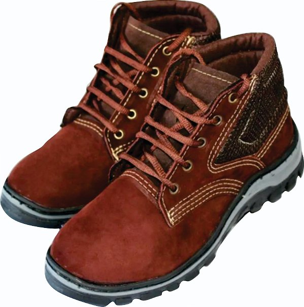 Bota Nobuck Marrom Cadarço